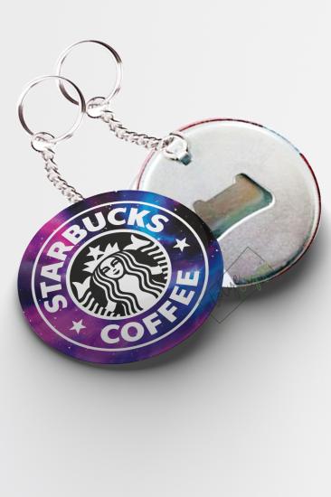 Starbucks Galaksi Temalı Açacaklı Anahtarlık 44mm