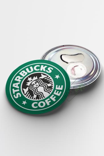 Starbucks Temalı Magnet Açacak 58mm