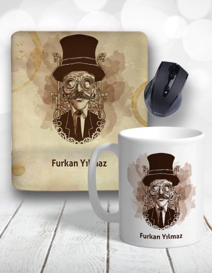 SteamPunk Kişiye Özel Kupa Bardak ve Mouse Pad