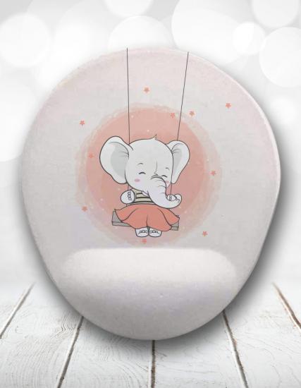 Swinging Elephant Bilek Destekli Mouse Pad