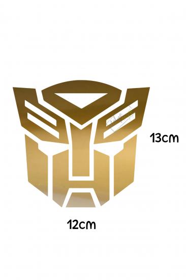 Gold Transformers Sticker Motor Sticker Araba Cam Sticker 13 X 12