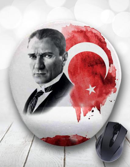 Atatürk Temalı Bilek Destekli Mouse Pad