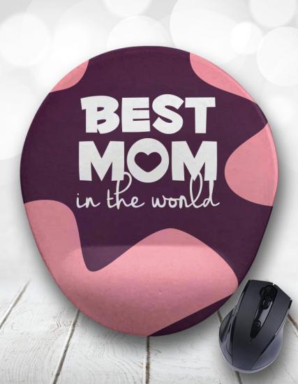 Best Mom Anneler Günü Bilek DestekliMouse Pad