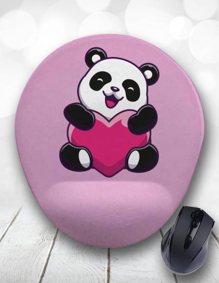 Eflatun Panda Love Bilek Destekli Mouse Pad