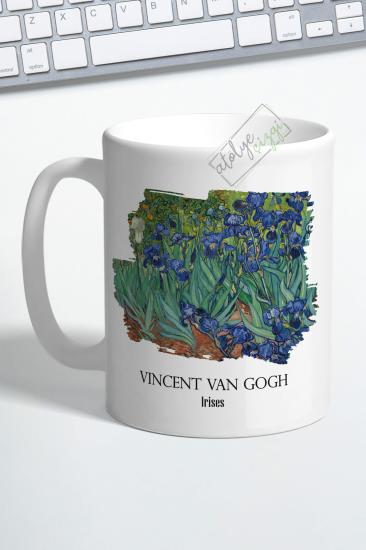 Van Gogh Irises Porselen Kupa Bardak