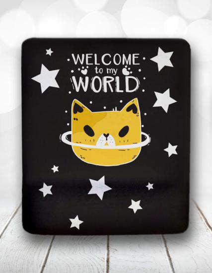 Welcome To My World Bilek Destekli Mouse Pad
