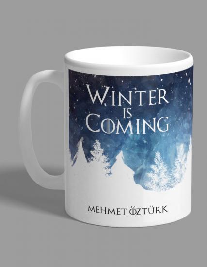 Kişiye Özel Winter is Coming Kupa Bardak