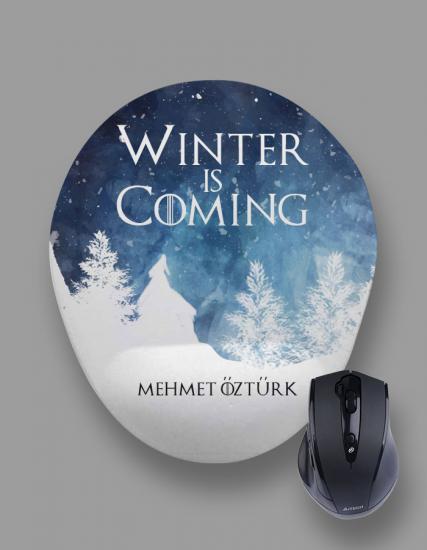 Kişiye Özel Winter is Coming Bilek Destekli Mouse Pad