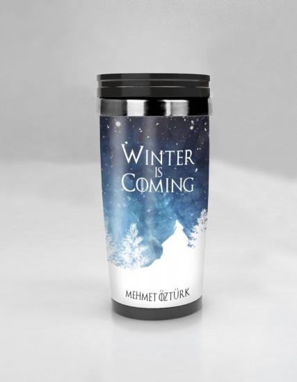 Kişiye Özel Winter is Coming Termos Bardak