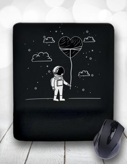Yalnızlığa Aşık Astronot Bilek Destekli Mouse Pad